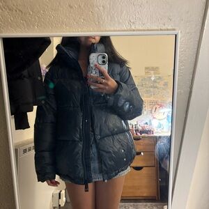 Noize Women's Dark Blue Puffer Jacket